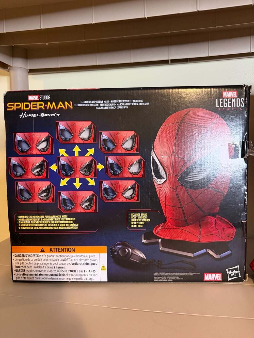 Hasbro Marvel Legends Series Spider-Man: Homecoming Expressive Wearable Mask